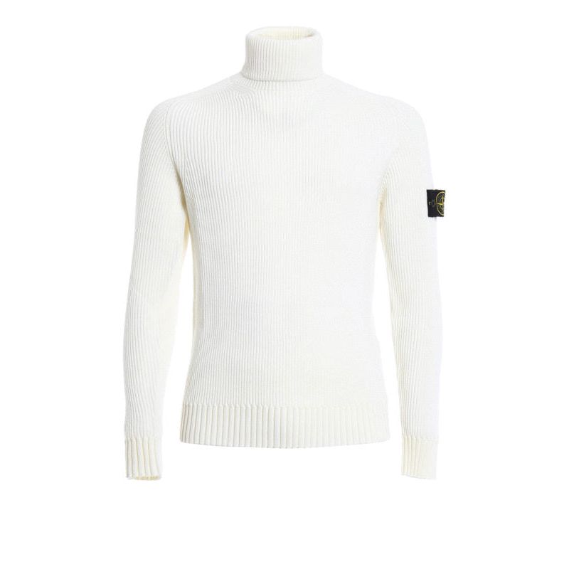 Col roulé blanc Stone
