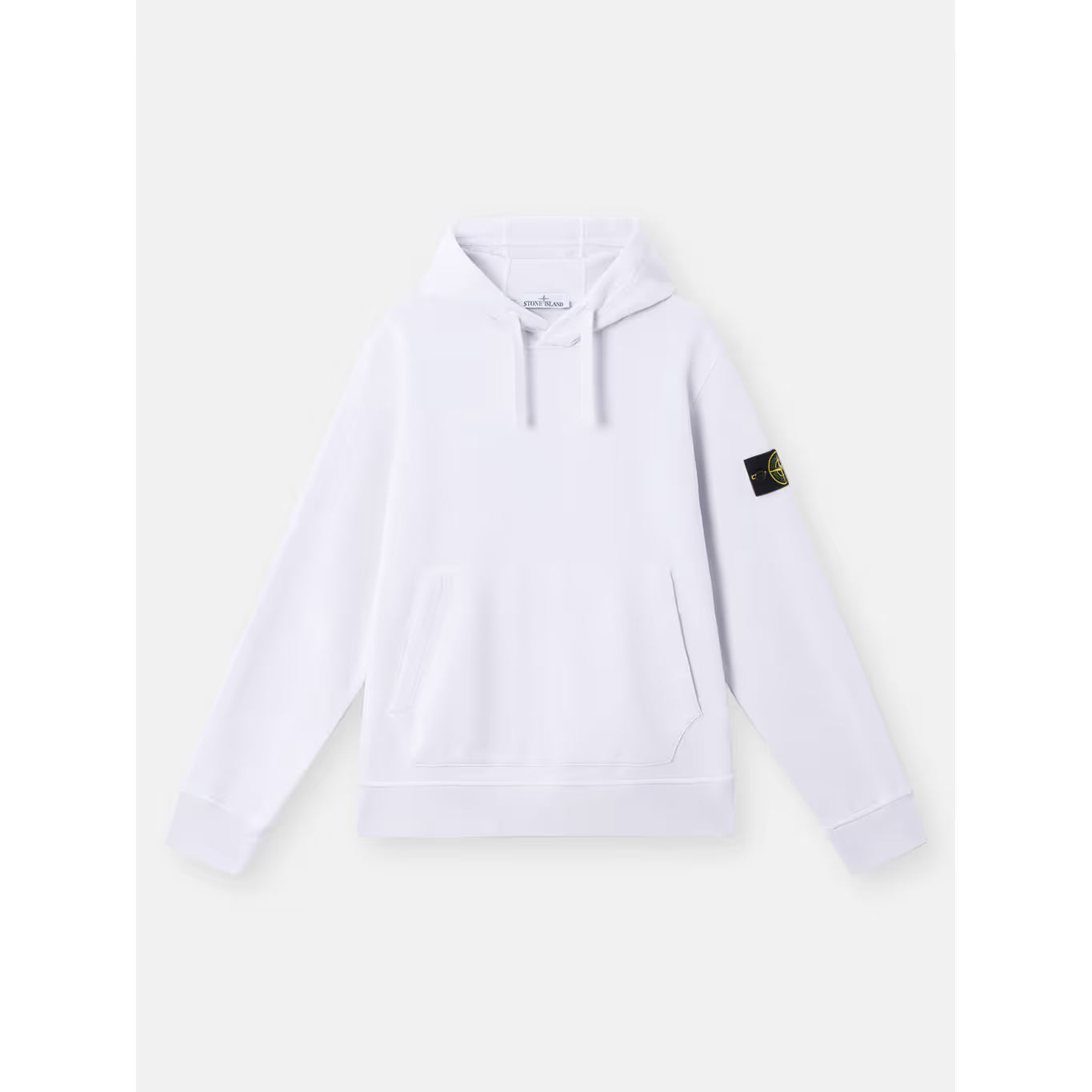 Sweat à capuche blanc Stone