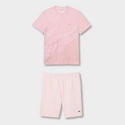 Ensemble short/t-shirt Lacoste Rose