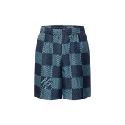 Short Damier en soie