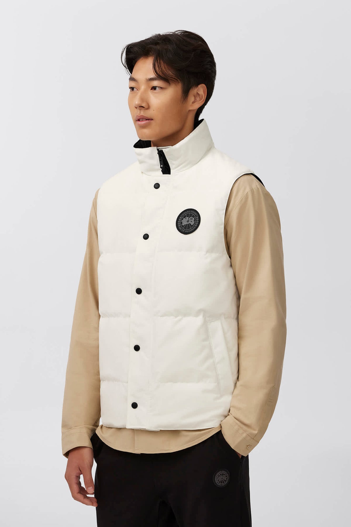 Gilet Garson Canada Goose Blanc Black Label