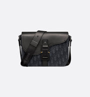 Sac Messenger à rabat Saddle Small Noir