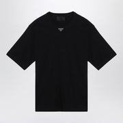 T-shirt noir Prada avec logo triangle