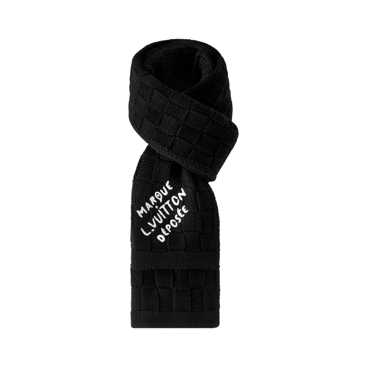 Bonnet et Écharpe Écharpe Damier Snug Noir