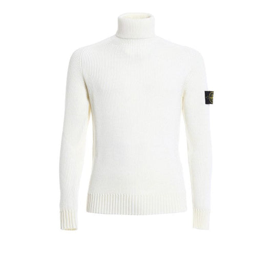 Col roulé blanc Stone