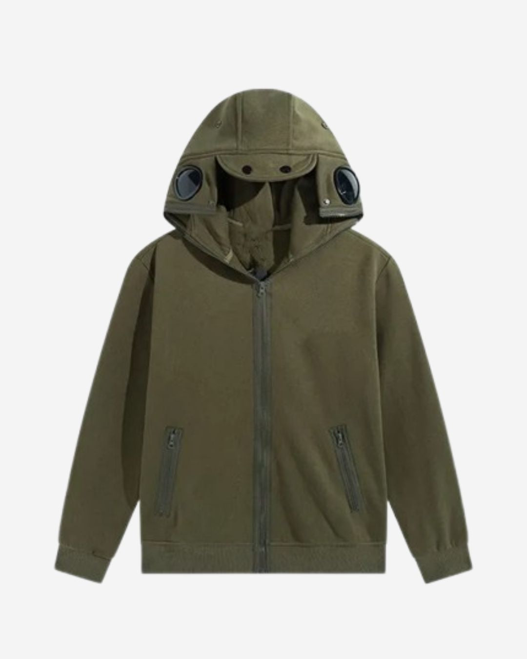 Gilet kaki lunettes CP