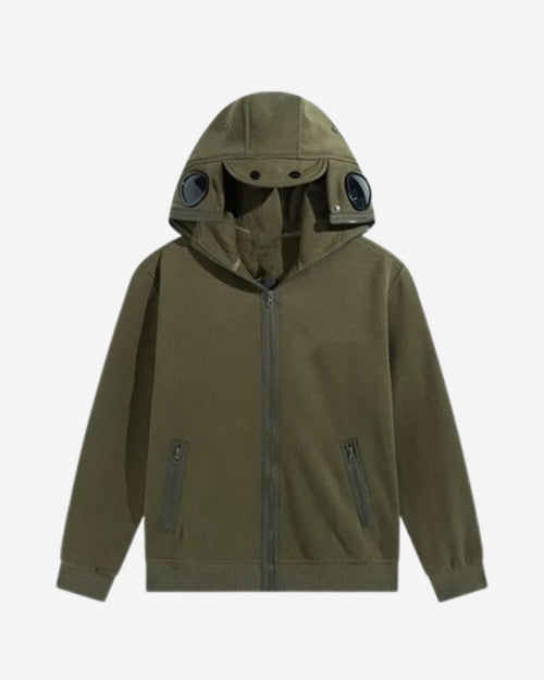 Gilet kaki lunettes CP