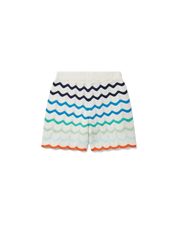 Gradient Wave Crochet Shorts