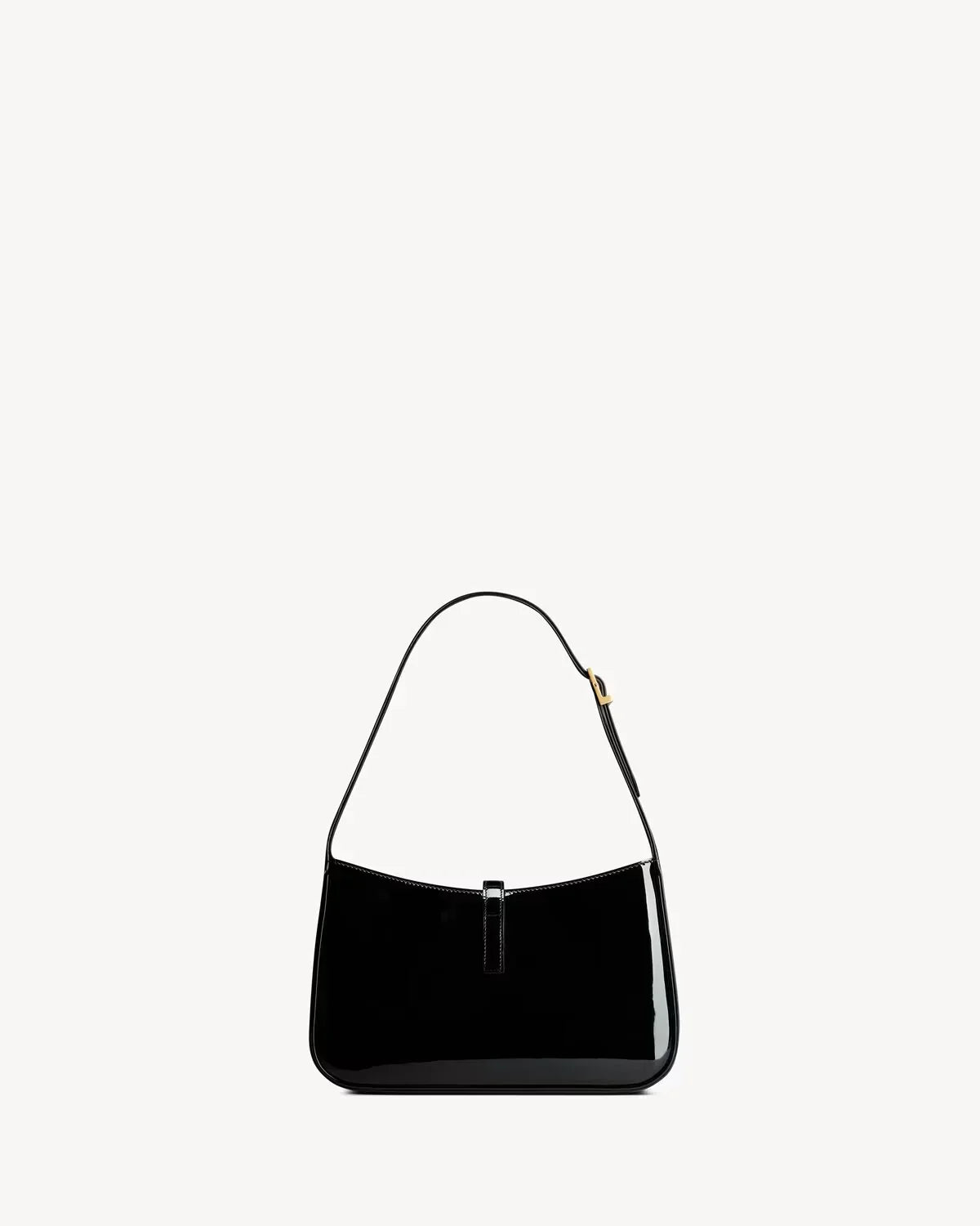 YSL - le 5 à 7 en cuir verni noir