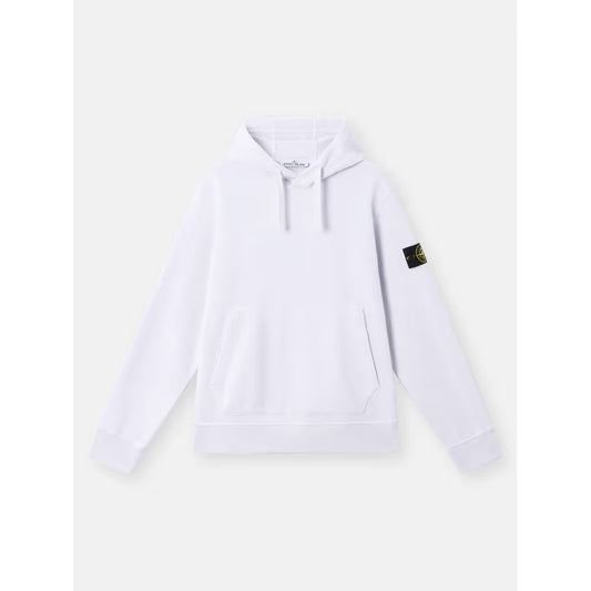 Sweat à capuche blanc Stone