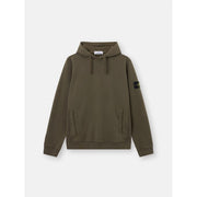 Sweat à capuche kaki Stone